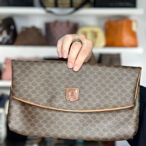 Celine Macadam Fold Over Clutch